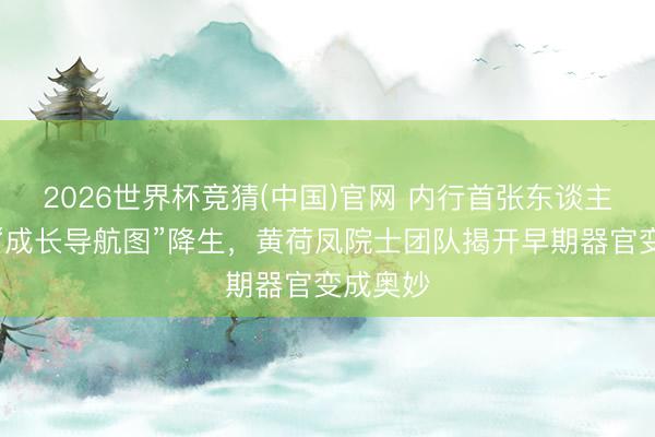 2026世界杯竞猜(中国)官网 内行首张东谈主类胚胎“成长导航图”降生，黄荷凤院士团队揭开早期器官变成奥妙