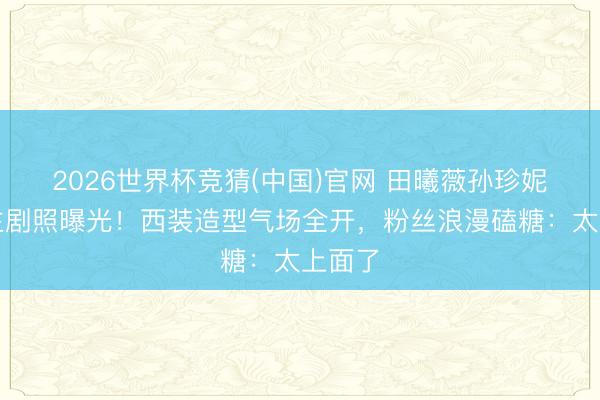 2026世界杯竞猜(中国)官网 田曦薇孙珍妮双女主剧照曝光!西装造型气场全开,粉丝浪漫磕糖:太上面了